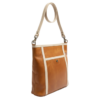 Casablanca genuine leather tote and crossbody bag with visible decorative stitching details shown on a white background.